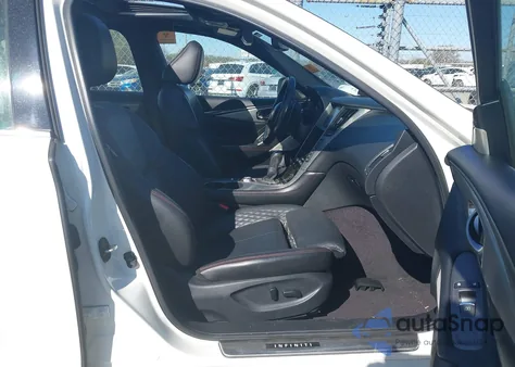 2019 Infiniti Q50 3.0T Red Sport 400 from USA, damaged, VIN JN1FV7AR6KM800091